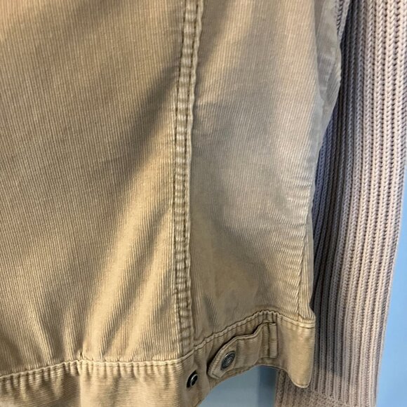 GAP Womens Corduroy Knit Full Zip Tan Jacket Size Small - Picture 11 of 13